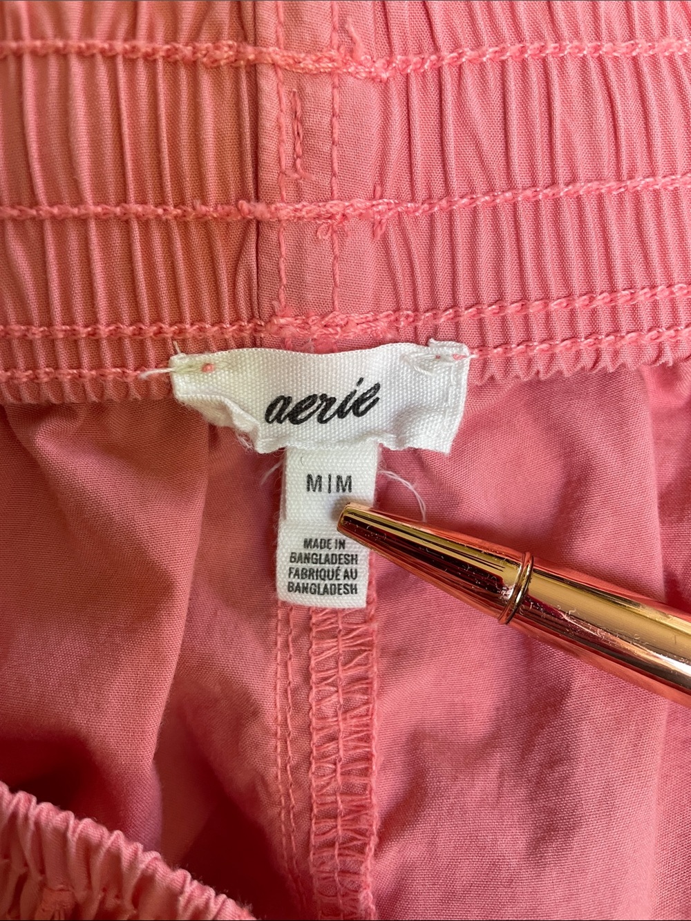 Aerie Sun Washed Guava Pink Parachute Cargo Pants Medium - Picture 5 of 7